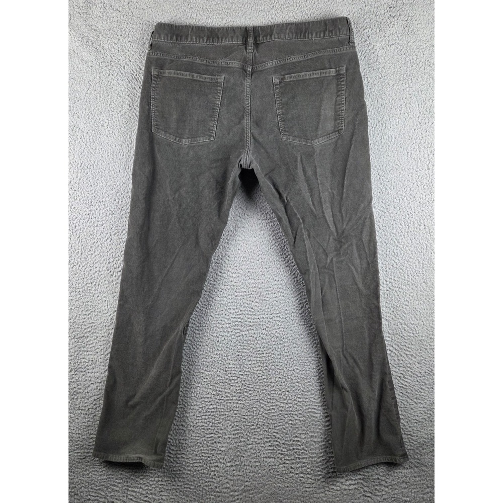 J Crew Corduroy Pants Mens 36x32 Gray 770 Straight Fit Preppy Ivy League - Picture 9 of 10